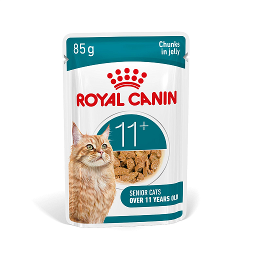 Royal Canin Ageing 11+ Корм влажный для пожилых кошек старше 11 лет, кусочки в желе