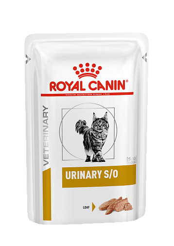 Royal Canin Urinary S/O (паштет) Корм консервированный полнорационный диетический для кошек, способствующий растворению струвитных камней и предотвращению их повторного образования. Ветеринарная диета