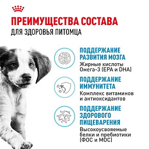 Royal Canin Medium Puppy Корм сухой для щенков средних размеров от 2 до 12 месяцев