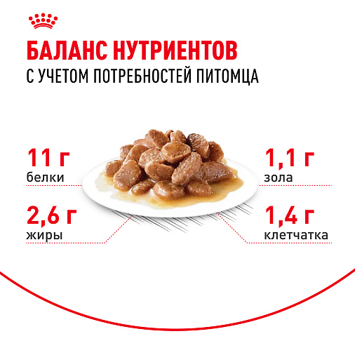 Royal Canin INSTINCTIVE 7+ Корм консервированный полнорационный для кошек в возрасте старше 7 лет (мелкие кусочки в соусе)