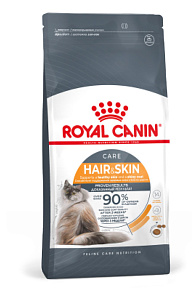 Royal Canin Hair&Skin Care Корм сухой для взрослых кошек для поддержания здоровья кожи и шерсти