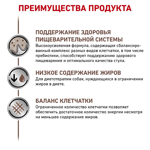 Royal Canin Gastrointestinal Low Fat (паштет) Корм консервированный полнорационный диетический для собак при нарушениях пищеварения и экзокринной недостаточности поджелудочной железы