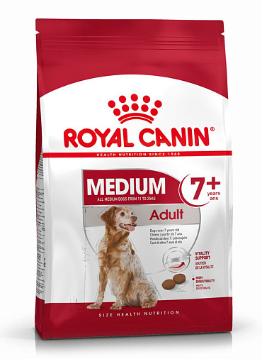 Royal Canin Medium Adult 7+ Корм сухой для взрослых собак средних размеров от 7 лет и старше