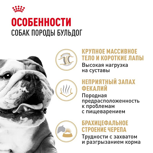 Royal Canin Bulldog Adult Корм сухой для взрослых собак породы Бульдог от 12 месяцев