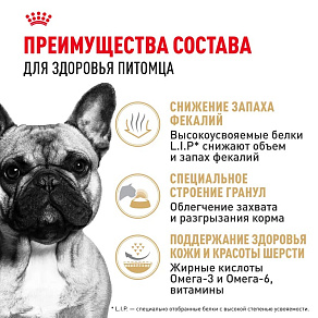 Royal Canin French Bulldog Adult Корм сухой для взрослых собак породы Французский Бульдог от 12 месяцев