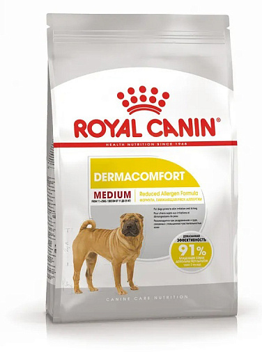 Royal Canin Medium Dermacomfort Корм сухой для взрослых собак средних размеров при раздражениях и зуде кожи