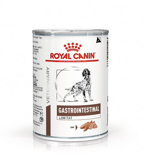 Royal Canin Gastrointestinal Low Fat (паштет) Корм консервированный полнорационный диетический для собак при нарушениях пищеварения и экзокринной недостаточности поджелудочной железы