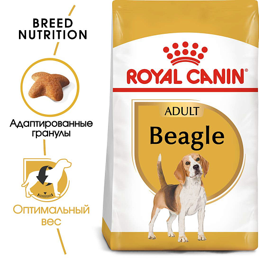 Royal Canin Beagle Adult Корм сухой полнорационный для взрослых и стареющих собак породы бигль в возрасте 12 месяцев и старше