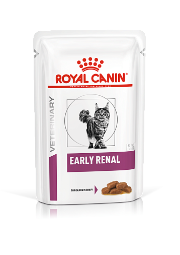 Royal Canin Early Renal (в соусе) Корм консервированный полнорационный диетический для взрослых кошек при ранней стадии почечной недостаточности. Ветеринарная диета