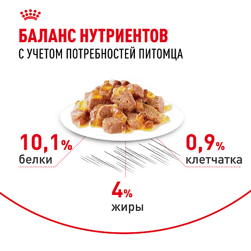 Royal Canin Hair&Skin Care Корм консервированный полнорационный для взрослых кошек для поддержания здоровья кожи и красоты шерсти, тонкие ломтики в желе