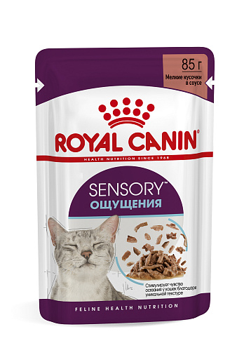 Royal Canin Sensory ощущения Полнорационный влажный корм для взрослых котов, стимулирующий вкусовые рецепторы для распознавания уникальных текстур (в желе)