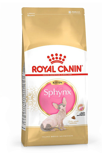 Royal Canin Sphynx Kitten Корм сухой сбалансированный для котят породы Сфинкс до 12 месяцев