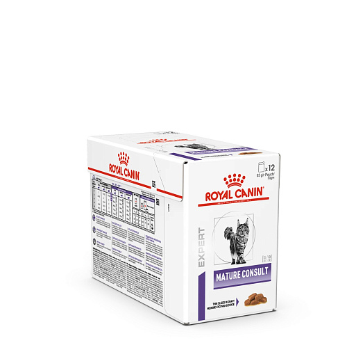 Royal Canin Mature Consult Корм консервированный полнорационный для котов и кошек старше 7 лет, не имеющих видимых признаков старения (кусочки в соусе)