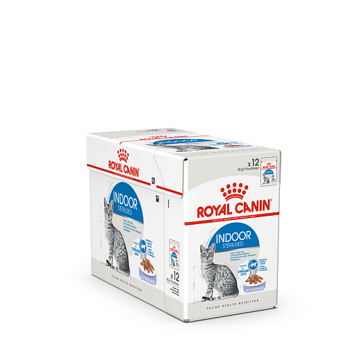 Royal Canin Indoor Sterilised (в желе) Корм консервированный полнорационный для взрослых кошек (в возрасте от 1 года до 7 лет), постоянно живущих в помещении
