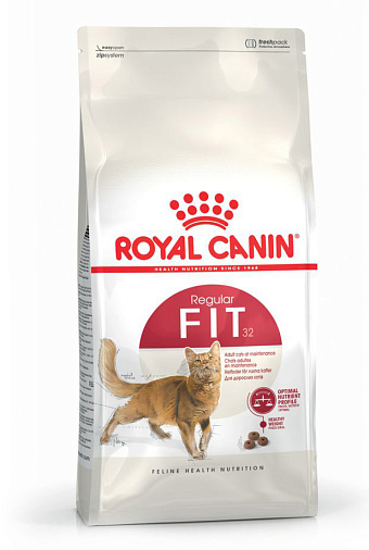 Royal Canin Fit 32 Корм сухой сбалансированный для взрослых умеренно активных кошек от 1 года
