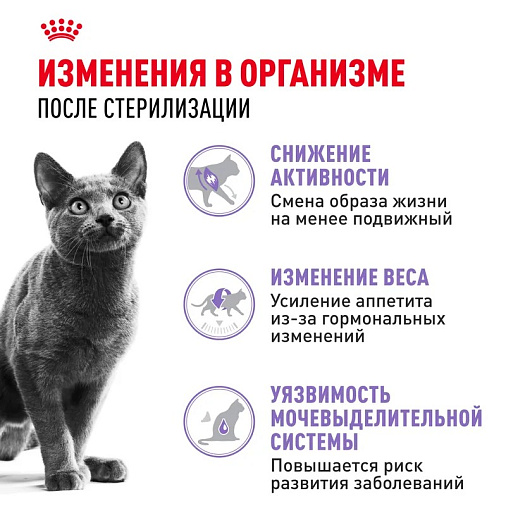 Royal Canin Sterilised 37 Корм сухой сбалансированный для взрослых стерилизованных кошек