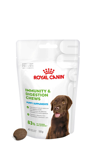 Royal Canin Immunity&Digestion Chews лакомство для щенков, дополнительное питание для иммунитета и пищеварения