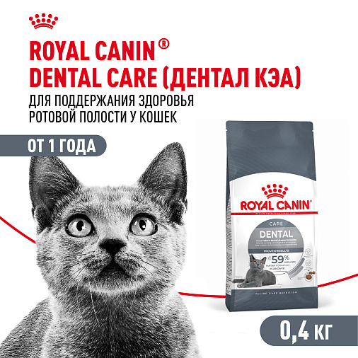 Royal Canin Dental Care Корм сухой полнорационный сбалансированный для взрослых кошек