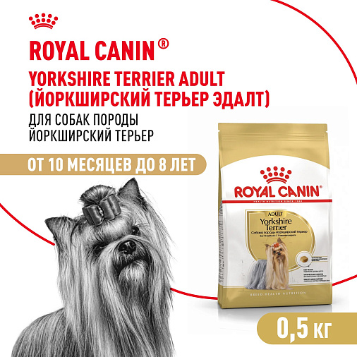 Royal Canin Yorkshire Terrier Adult Корм сухой для взрослых собак породы Йоркширский Терьер от 10 месяцев