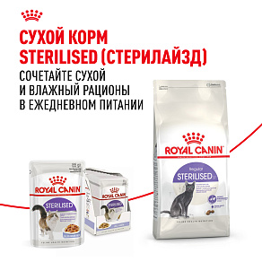Royal Canin Sterilised Корм консервированный для взрослых кошек в желе