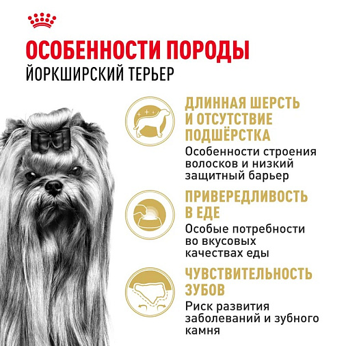 Royal Canin Yorkshire Terrier Adult Корм сухой для взрослых собак породы Йоркширский Терьер от 10 месяцев