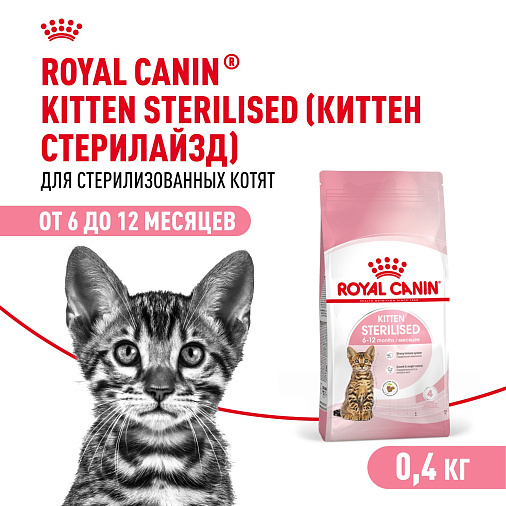 Royal Canin Kitten Sterilised Корм сухой сбалансированный для стерилизованных котят до 12 месяцев