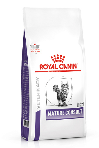 Royal Canin Mature Consult Корм сухой полнорационный диетический для котов и кошек старше 7 лет, не имеющих видимых признаков старения. Ветеринарная диета