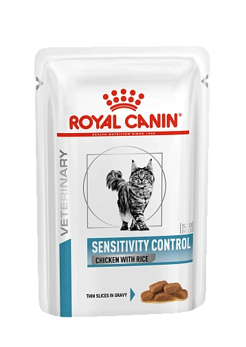 Royal Canin SENSITIVITY CONTROL CHICKEN WITH RICE (СЕНСИТИВИТИ КОНТРОЛ С КУРИЦЕЙ И РИСОМ) Корм влажный для взрослых кошек при пищевой аллергии