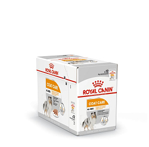 Royal Canin Mini Coat Care Canine (в паштете) Корм консервированный полнорационный для взрослых собак в возрасте 10 месяцев и старше, с тусклой и сухой шерстью