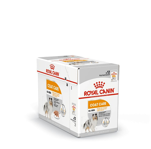 Royal Canin Mini Coat Care Canine (в паштете) Корм консервированный полнорационный для взрослых собак в возрасте 10 месяцев и старше, с тусклой и сухой шерстью