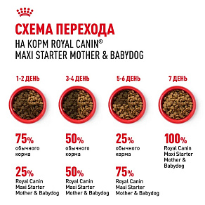 Royal Canin Maxi Starter Корм сухой для щенков крупных размеров до 2-х месяцев, беременных и кормящих сук