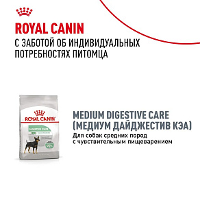 Royal Canin Medium Dermacomfort Корм сухой для взрослых собак средних размеров при раздражениях и зуде кожи