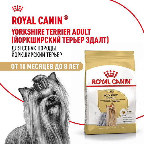 Royal Canin Yorkshire Terrier Adult Корм сухой для взрослых собак породы Йоркширский Терьер от 10 месяцев